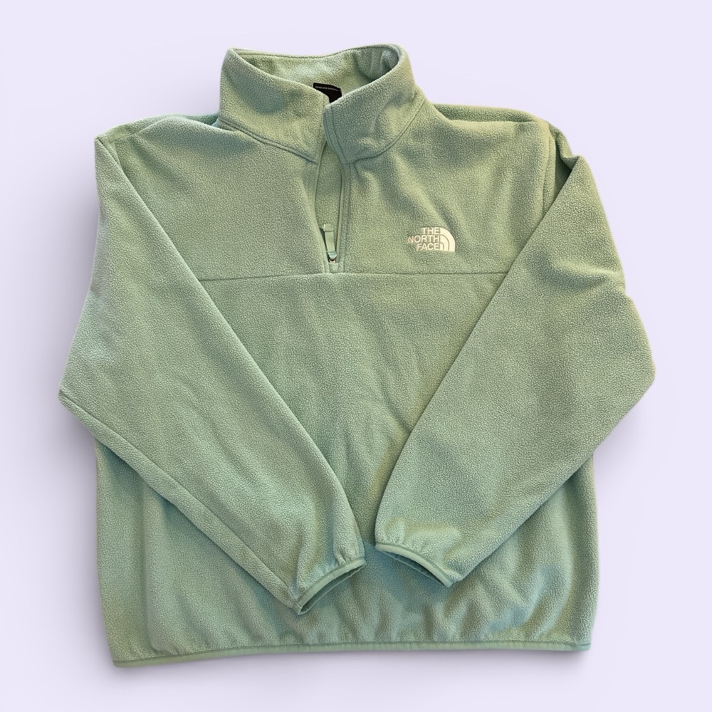 The North Face | Women's Teal/Light Blue Quarter-zip Fleece